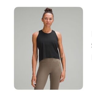 Classic fit cotton blend tank top